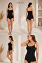 Women's Basic 95% Cotton 5% Elastane – Flexible, Soft and Comfortable Daily 2-Piece Undershirt with Adjustable Drawstring Straps