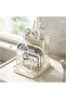 Kitchen Counter Storage Organizer,Adjustable Modular Cutting Tool & Cutting Board Holder,Ventilated Drainage Base,Removable Modules,Thick Stable Plastic