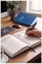 Hardcover Lined Notebook 400 Sheets 20X28Cm 1 Piece Multi-Leaf Hard Cover Note Account Book School Office - 3