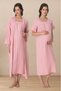 Effortt Muslin Fabric Maternity Nightgown and Dressing Gown 3085