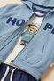 Boys' Hooded Zippered Cardigan with Embroidery and Cargo Pockets 3-Piece Tracksuit Set - 4