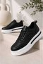 Women's Stylish, 5 cm Elevated Sole, Lace-Up, Casual Sports Shoes - 2