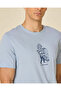 Men Blue Printed T-Shirt - 4