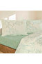 Zorlutekstil Flounced Cotton Satin Water Green Pillowcase