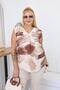 Plus Size Button Detailed Patterned Blouse - 6