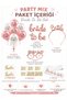 Bride to Be Set Rose Gold Bachelorette Party Supplies 21 Pieces Balloon Sash Crown Glasses Tattoo Team Bride Decoration Set - 3