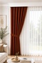 1/3 Regular Pleated Background Curtain Tile 100X250 cm (260/270 Length Options) Single Panel Soft Fabric Modern Decorative Living Room Curtain - 2