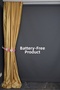 Saten Fonluk Pi̇lesi̇zeless Yellow Color Single Wing Background Curtain Width 200 cm Length 260 cm - 6
