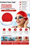 Non-Slip Silicone Swimming Cap Professional Swimming Cap Unisex Pool Sea Cap - 2