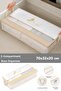 Under-The-Bed Storage Bag with Window - Striped Multi-Purpose Pillow Clothing Storage Organizer 70X32X20