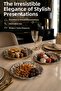 Set of 3 Metal Presentation Plates 24 cm - Flower Decor Presentation Tray - 3