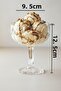 3-Piece Glass Magnolia, Ice Cream Bowl, Footed Glass Bowl, Presentation Bowl - 2