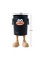 Cute and Funny Desktop Pen Holder with Metal Body - Black - 4