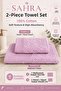 Sahara |   2-Piece Bath Towel Set |   Towel |   Bath Towel I Hammam Set I Dowry Towel |   (70 X 140 cm - 50 X 90 cm)