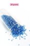 Cut glass beads 2mm - 4 colors - total 80 grams - bnc440 - 3