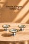 6-Piece Gold Presentation Bowl with Spike Pattern - Chocolate Delight Bowl for Coffee Sides and Treats - 3