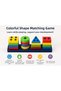 Color and Shape Matching Game - Hand-Eye Coordination Enhancer - Educational Intelligence Toy - 3
