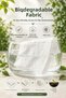Biodegradable Mini Wet Wipes 100% Wood Fiber Alcohol-Free Water-Soluble for Sensitive Skin Pocket Size (Pack of 4) - 8