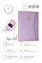 Victorias Journals Lilac Notebook with Interleaved Pages and Pockets A5 Ivory 128 Sheets - 2