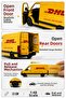 Die Cast Mercedes Benz Sprinter Dhl Cargo Van 13cm – 1:48 Scale Metal Body Pull-Open Door Pull-And-Release Collectible Model Car - 2