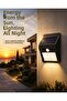 Solar Powered Security Lamp with 144 Leds and Large Lighting Area