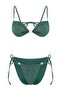 Emerald Green Triangle-Covered Brazilian High Leg Bikini Set with Accessory Detail Tbess26Bt00134 - 5