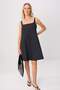Black Strappy A-Line Short / Mini Woven Dress Twoss26El00726 - 2