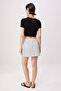 White-Multicolor Polka Dot Mini Belted Shorts & Bermuda Twoaw26Sr00056 - 11