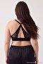 Black Back Lace Detailed Covered Plus Size Bra Tbbaw27Cw00002 - 4