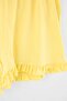 Sarı %100 Pamuklu Fırfırlı Şortlu Örme Pijama Takımı THMSS22AU0304 - 7
