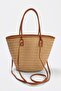 Camel Wicker Women's Maxi Shoulder Bag Takss26Oc00123 - 6