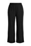 Siyah Wide Leg/İspanyol Paça Yüksek Bel İnterlok Esnek Örme Pantolon TBBAW27AR00015 - 6