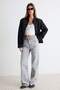 Gri Yüksek Bel Wide Leg Geniş Paça %100 Pamuk Non-Stretch Jeans TWOAW25JE00178