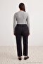 Black Contrast Stitched High Waist Medium Stretch Flare Spanish Jeans Tbbaw27Cj00004 - 8