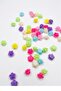 Rose Patterned Colorful Beads 20 gr (50-53 Pieces)