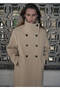 Wool Blend Funnel Collar Coat