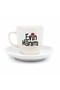 Lady of the House Cream Turkish Coffee Cup - Gift Ceramic Turkish Coffee Cup