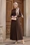 Bat Sleeve Modal Dress 1700 - Brown