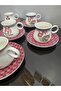 Acar Castil 6 Person Porcelain Coffee Cup Set-80 ml - 3