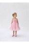 Girl's Floral Appliqued Strap Tulle Evening Dress for Weddings, Holidays, and Special Occasions