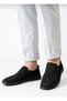 Men's Genuine Leather Shoes, Casual Shoes, Summer Shoes, Loafer Shoes, Black Nubuck - 3