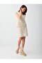 Off-White 100% Cotton High Waist Mini Skirt with Lace Detail - 2