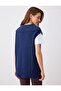 Navy Blue Relaxed Fit V-Neck Knit Sweater - 7