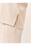 Beige Long Sleeve Oversize Crew Neck Sweatshirt - 3