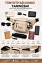 Aunisex Beige Waist Bag – Waterproof Functional Body Bag, Adjustable Shoulder & Chest Bag 6060 - 3