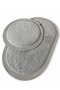 Premium Non-Slip Base Plush Bath Mat Set with Jute Edge Detail, 2-Piece Oval Round 100X60 60X60 - 8