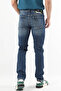 Men's String Ripped Jeans Blue - 7