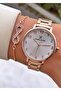 Rose Gold Color Waterproof Women's Wristwatch - With Bracelet Gift