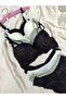 Women's Lace Detailed Padded Underwire Bra Panty Set 4-Piece Set