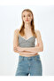 Striped V-Neck Slim Fit Ribbed Undershirt with Rope Straps - 3